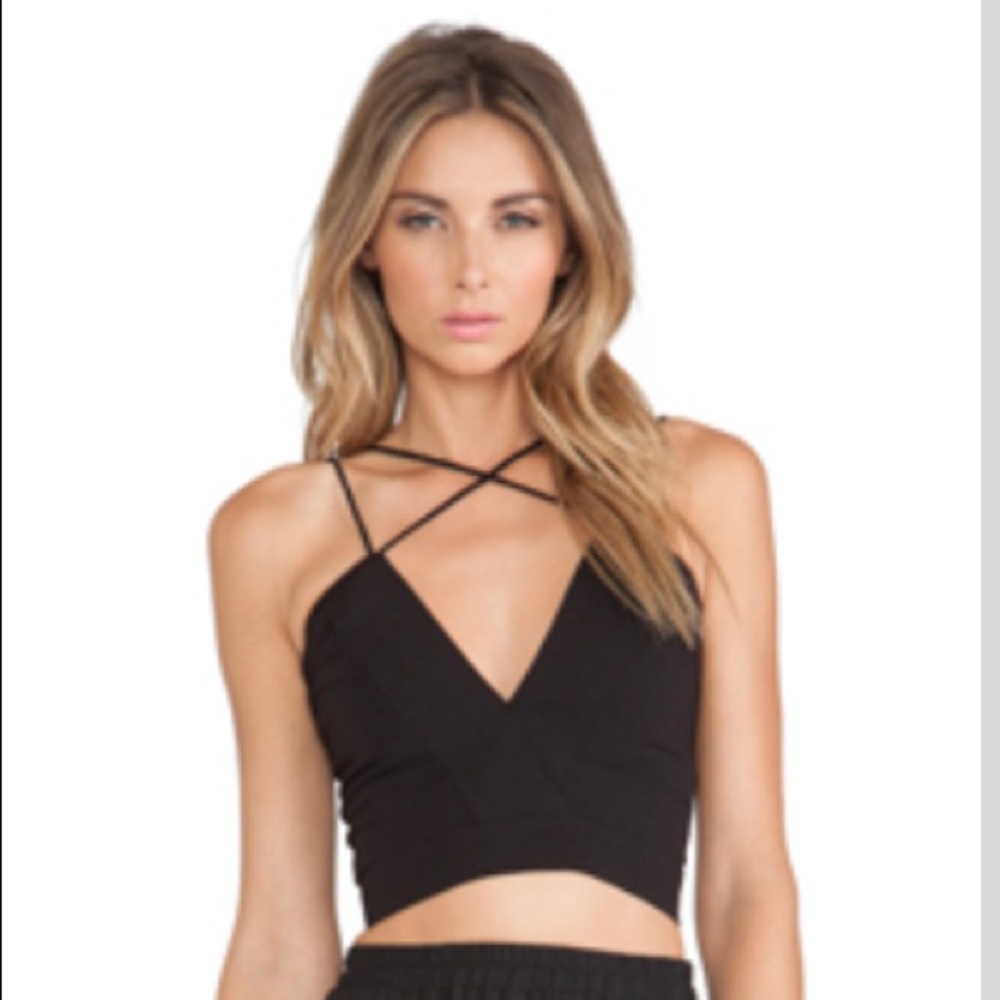 Black bralet top